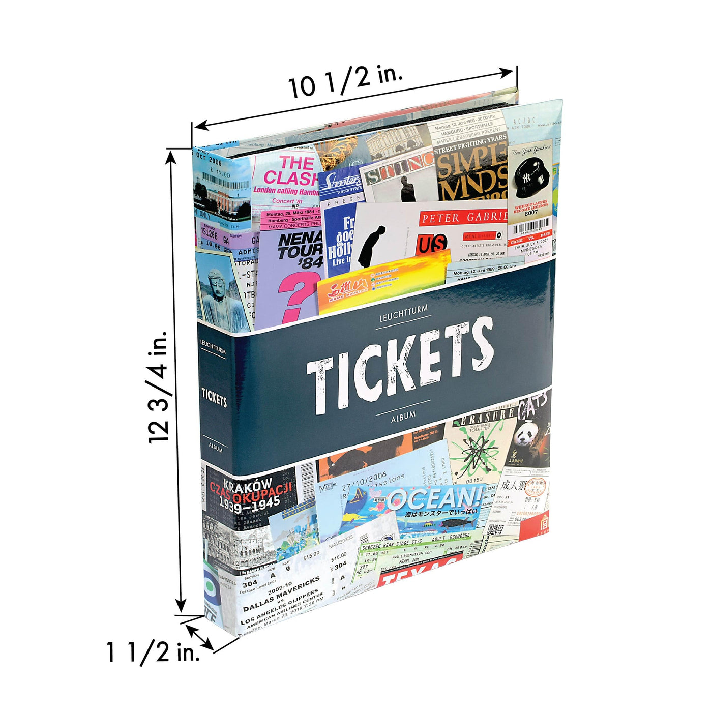 Leuchtturm 357971 Ticket-Sammelalbum - Album für 156 Eintrittskarten, Konzertkarten und Tickets