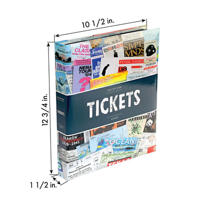 Leuchtturm 357971 Ticket-Sammelalbum - Album für 156 Eintrittskarten, Konzertkarten und Tickets
