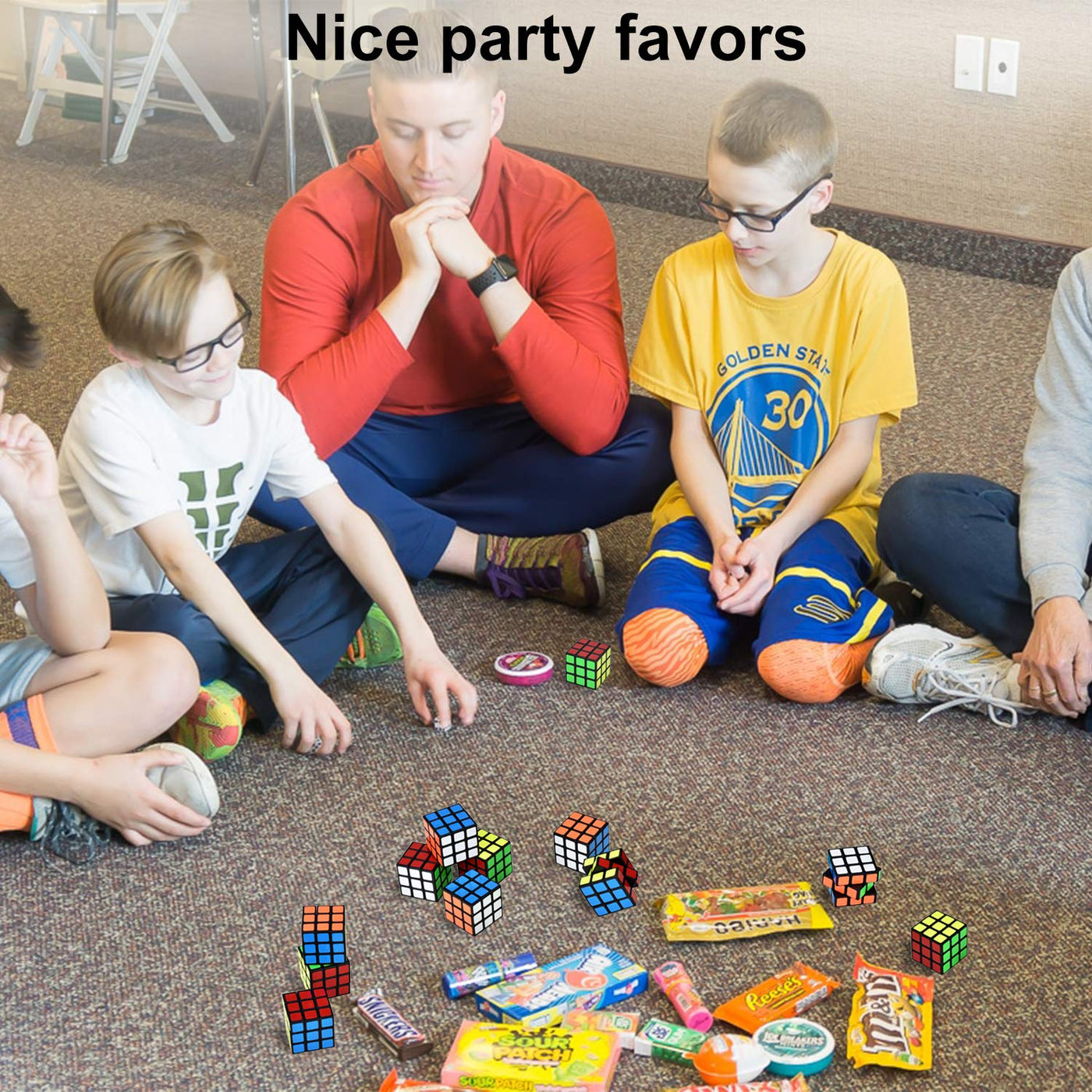 12 Stück Mini Zauberwürfel Set, Party Mitgebsel Magic Würfel für Kindergeburtstag Gastgeschenke Weihnachten Reisespiele Kindergeburtstag (3 * 3 * 3cm)