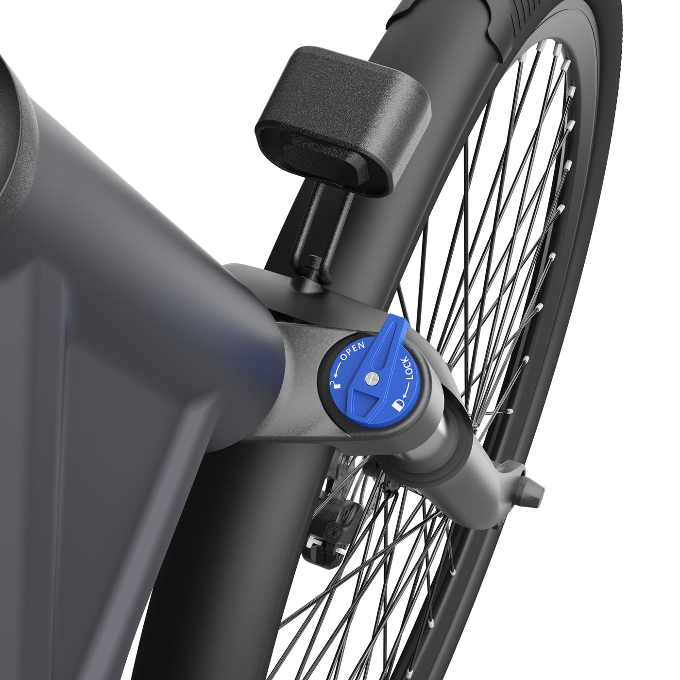 ADO E-Bike Air 28 Elektrofahrrad,Pedelec Riemenantrieb,28 Zoll, 1 Gang, Heckmotor, 345,00 Wh Akku, ebike Damen/Herren, 36V 250W Bürstenloser Motor,Grau