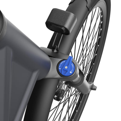 ADO E-Bike Air 28 Elektrofahrrad,Pedelec Riemenantrieb,28 Zoll, 1 Gang, Heckmotor, 345,00 Wh Akku, ebike Damen/Herren, 36V 250W Bürstenloser Motor,Grau