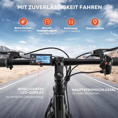 Viribus 26 Zoll Ebike Umbausatz E-Bike Hinterrad Umbausatz Kit Elektrofahrrad Umbausatz Ebike Conversion Kit Electric Bicycle Umbausatz Pedelec Umbausatz 1000W