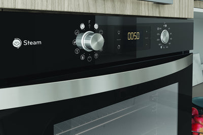 Privileg PBWK3 JH8S BLG Einbau-Backofen mit Hydrolyse und Dampffunktionen/ 71 l/Hydrolyse/CLICK und CLEAN/Multi-Level-Kochen/Pizzafunktion/Freasy Cook