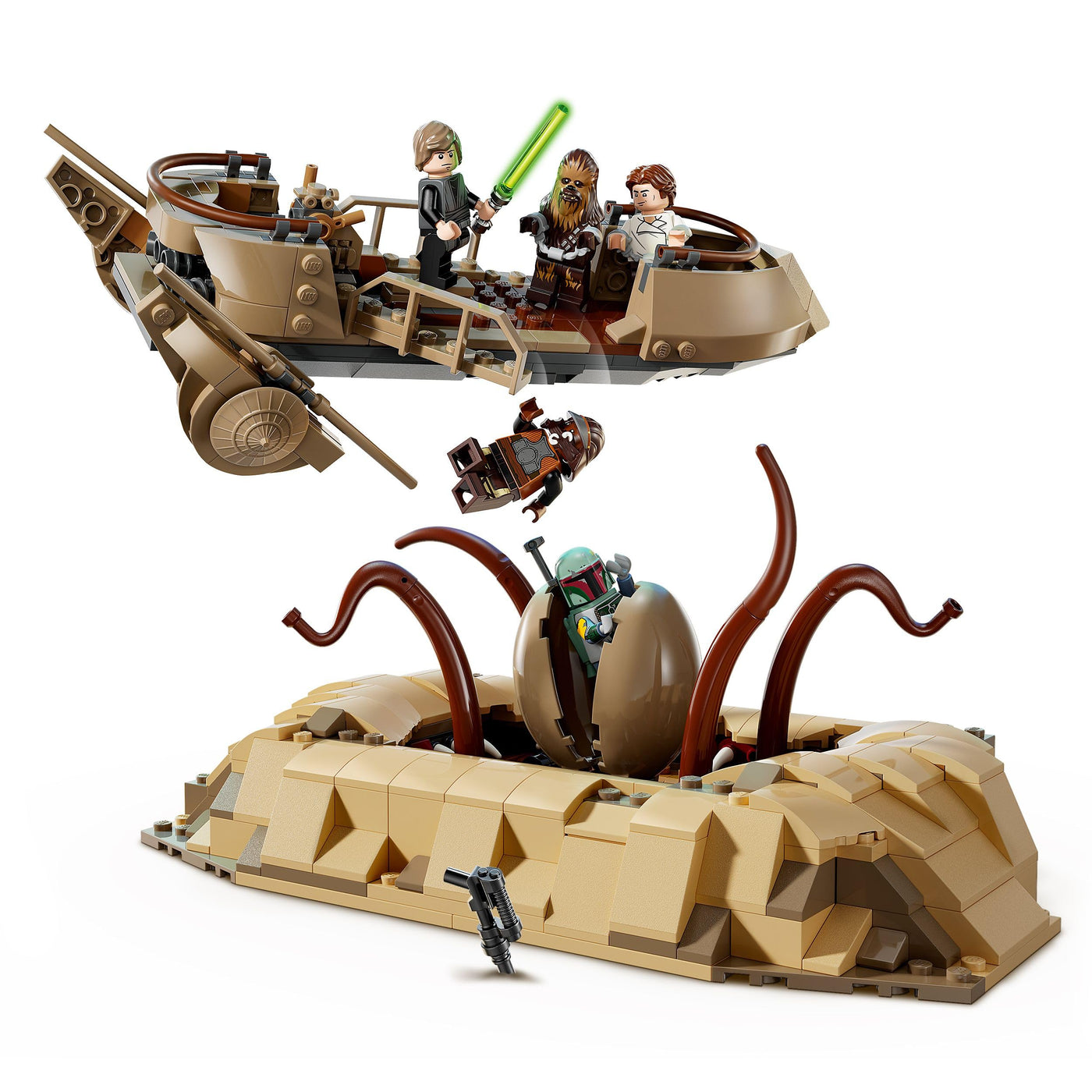 LEGO Star Wars: Die Rückkehr der Jedi-Ritter Wüsten-Skiff und Sarlacc-Grube, Fantasy-Set zum Sammeln und Bauen, Bauspielzeug, Geschenk für Jungen, Mädchen und alle Fans 75396