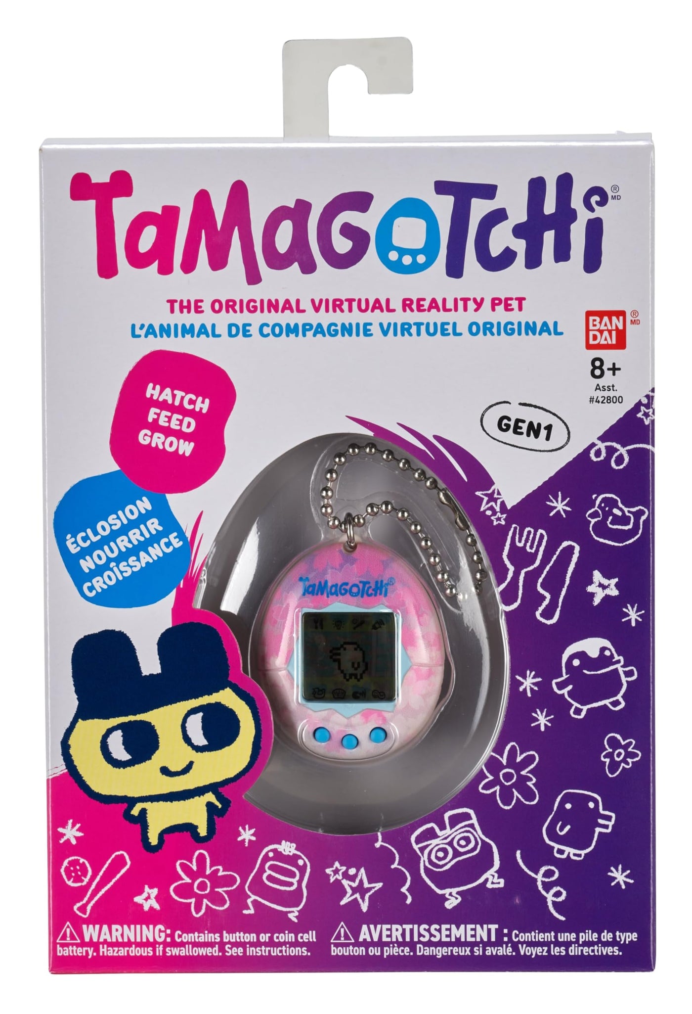 BANDAI - Tamagotchi - Original Tamagotchi - Sakura - virtuelles elektronisches Haustier - 42886