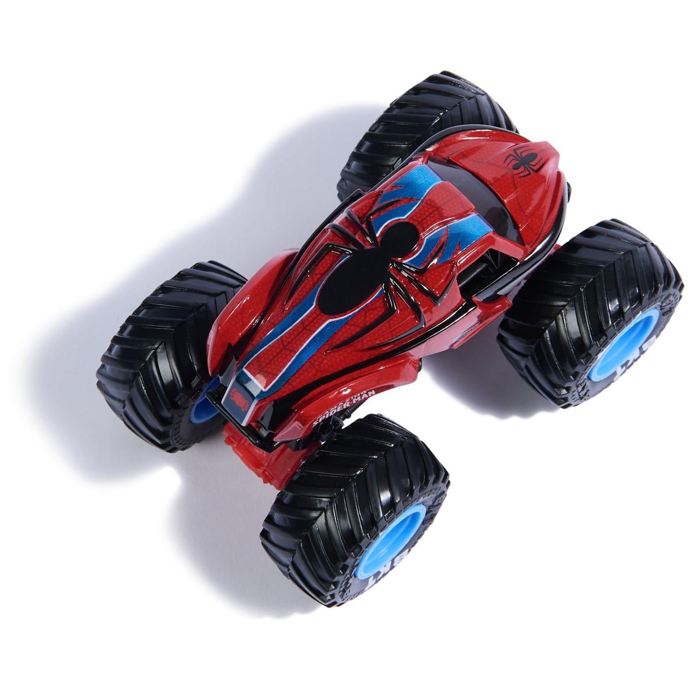 Monster Jam - Zweier-Pack Original Monster Trucks im Marvel Superhelden-Design, Venom vs. Spider-Man, Maßstab 1:64, ab 3 Jahren