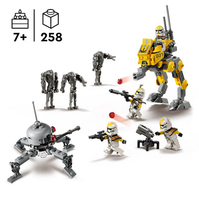 LEGO Star Wars Klonsoldaten des 327. Sternenkorps Battle Pack - Spielzeug für Kinder ab 7 Jahren - Minifiguren zum Bauen und Sammeln - Kreatives Geschenk für Jungen und Mädchen - 75431
