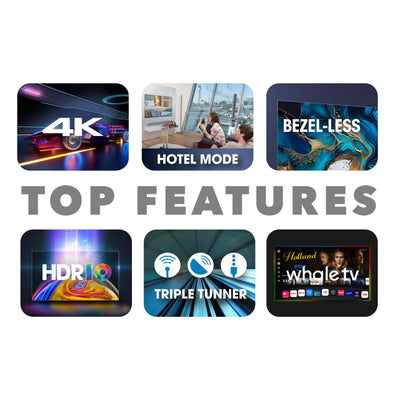 Smart Tech 43UH02V, 43 Zoll (109 cm), HD-LED-Fernseher, Netflix, YouTube, Prime Video, Whale TV