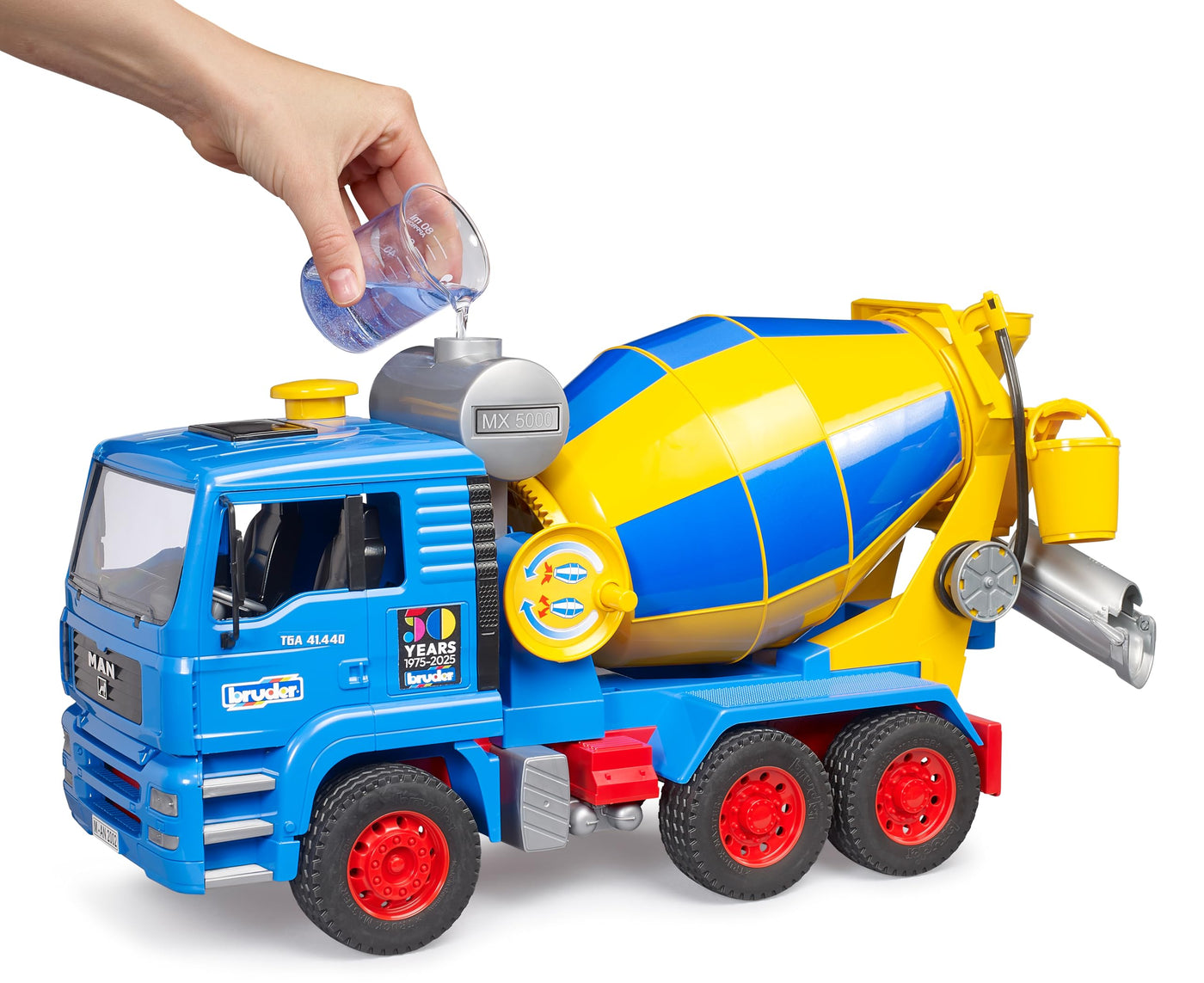 bruder 01063 - 50 Jahre Sonderedition MAN TGA Betonmisch LKW - 1:16 Fahrzeuge, Betonmischer, Lastwagen, Mischwagen, Baufahrzeug