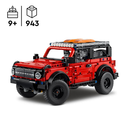 LEGO Technic Ford Bronco SUV Offroad-Fahrzeug – Modellauto mit aufklappbaren Türen, V6-Motor, Federung und Lenkung – Sammelmodell und Geschenk für Jungen ab 9 Jahren – 42213