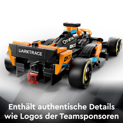 LEGO Speed Champions McLaren Formel 1 Rennwagen 2023, Spielzeug für Kinder ab 9 Jahren, Jungen und Mädchen, die gerne selbstständig Spielen, baubares Fahrzeugmodell, Kinderzimmer-Dekoration 76919