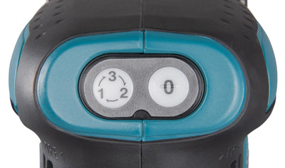 Makita DBO180Z Akku-Exzenterschleifer 18V (ohne Akku, ohne Ladegerät), Blau, Silber, 125 mm