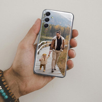 Samsung Galaxy A35 5G Hülle personalisiert mit foto. Handyhülle aus Silikon selbst gestalten Samsung Galaxy A35 5G. Geschenke personalisiert für frauen, mann, kinder,valentinstag, weihnachten