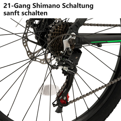 CARPAT SPORT 26 29 Zoll Mountainbike für Jungen, Mädchen, Damen und Herren, Scheibenbremse, 21 Gang-Schaltung, Aluminium Rahmen, Hardtail Fahrrad Jugendfahrrad MTB