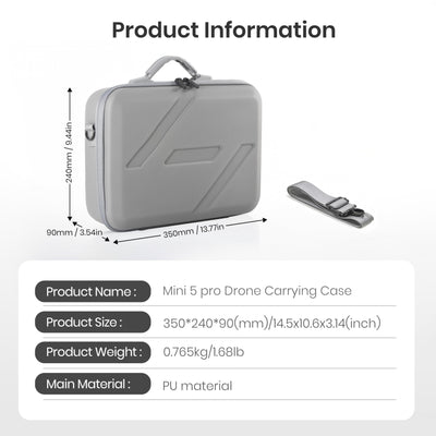 STARTRC Mini 5 Pro Tasche, Tragbare Tragetasche Koffer/Case für DJI Mini 5 Pro Zubehör für DJI RC 2 Controller Fly More Combo