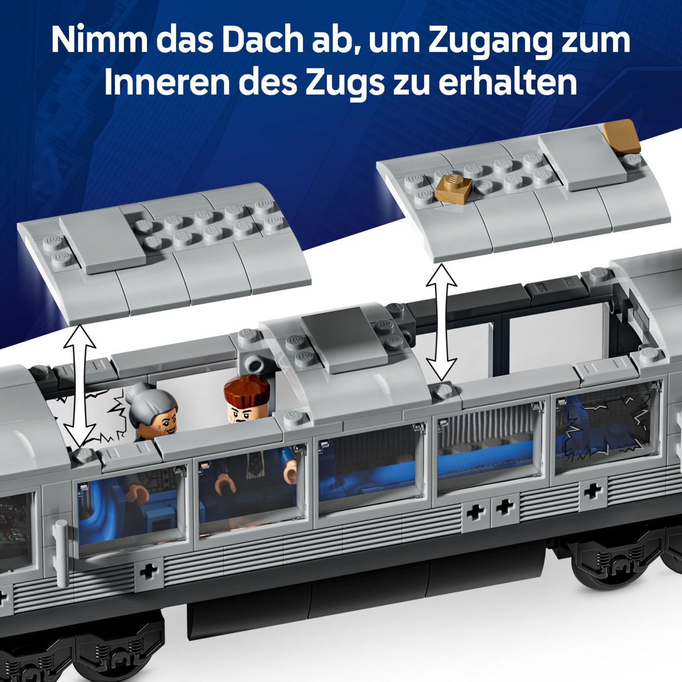 LEGO ǀ Marvel Spider-Man vs. Doc Ock: Showdown in der U-Bahn - Kreatives Spielzeug mit Superhelden Minifiguren - Spielzeug Zugmodell - Kinder Geschenk für Jungen und Mädchen ab 9 Jahren - 76321