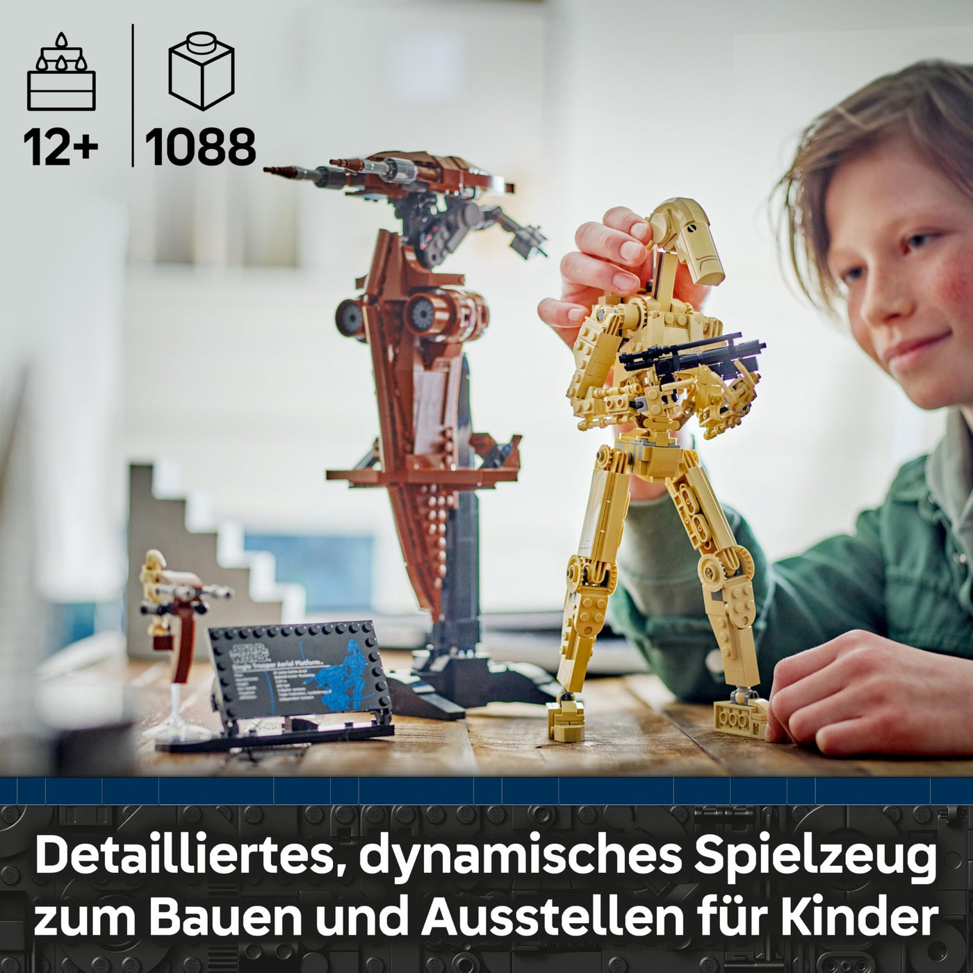 LEGO Star Wars 75428 Kampfdroide mit STAP Bauspielzeug - Spiel- und Ausstellungsfigur mit Speeder - Sammlergeschenk für Jungen ab 12 Jahren, Teenager und Fans von Die dunkle Bedrohung