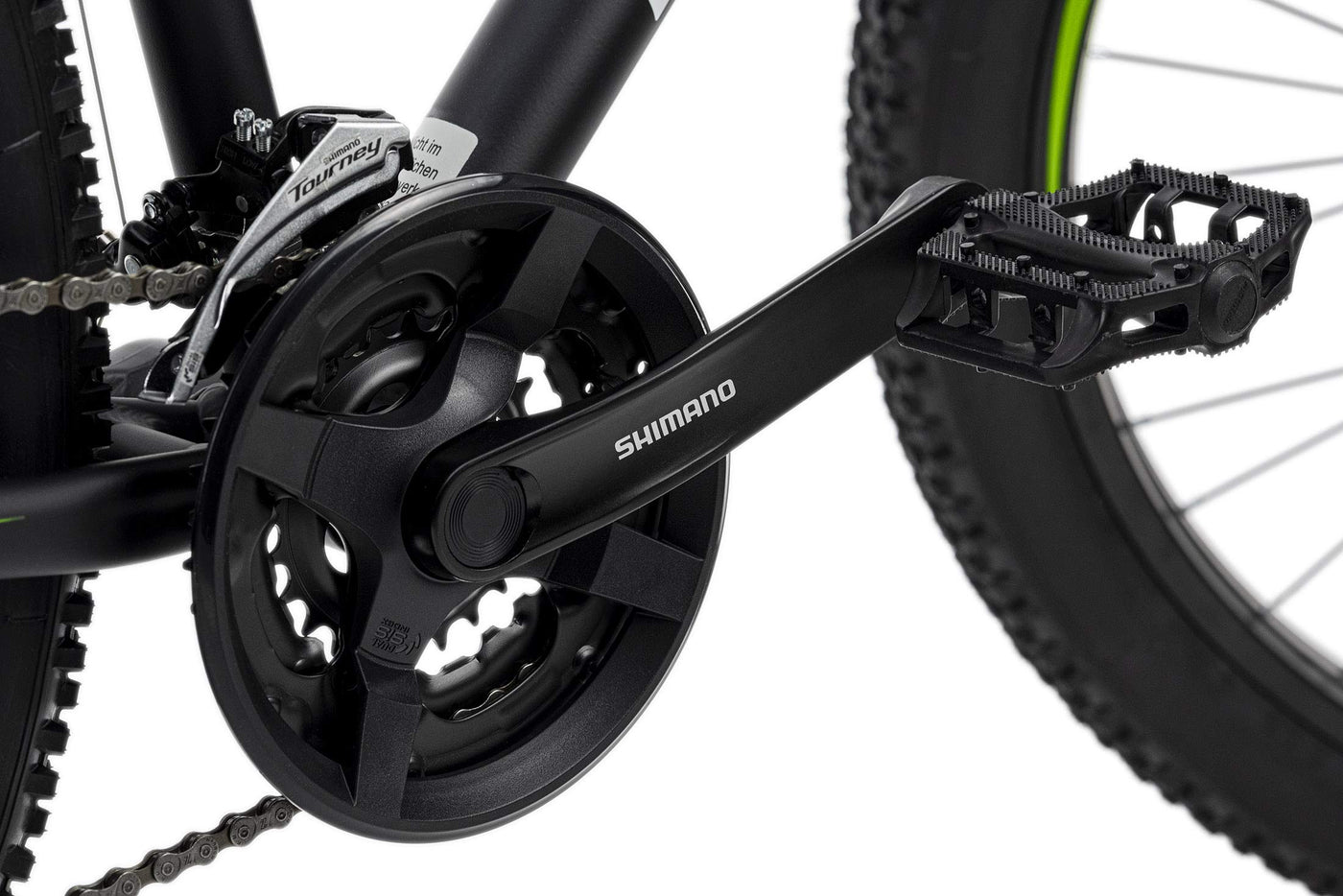 KS Cycling Mountainbike Hardtail 27,5'' Plus Xceed (Schwarz-Grün, 50 cm)