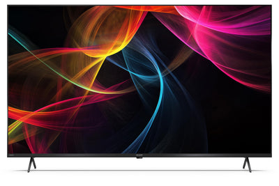 SHARP 55HL4365E – Google TV, 55" UHD, Rahmenlos, 60 Hz, HDR10, Dolby Vision HDR, Google Assistant mit Mikrofon, Chromecast, Bluetooth, Dolby Atmos 2x12 W, HDMI 2.1 x4, USBx2, Farbe Schwarz