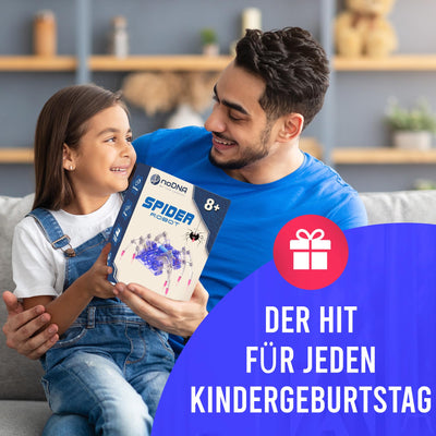noDNA Roboter Kinder Spinnen Roboter zum selbst zusammenbauen - Experimente für Kinder ab 8 Jahren - Roboter Junge Roboter Spielzeug Roboter Spinne Spielzeug ab 8 Jahre