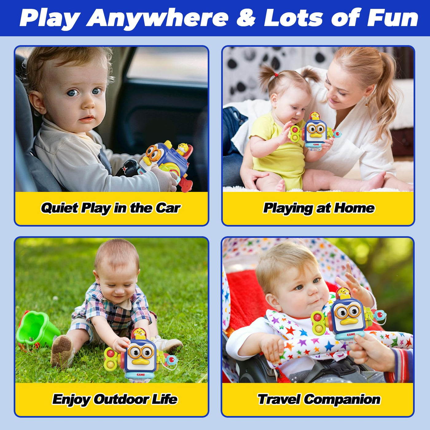 MOONTOY Montessori Spielzeug ab 1 Jahr, AktivitäTswüRfel für Baby 6 9 12 18 Monate, Lernspielzeug MotorikwüRfel ab 1 Jahr für Kleinkinder, Baby Sensorik Spielzeug Geschenke für Mädchen Junge