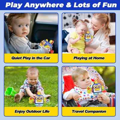 MOONTOY Montessori Spielzeug ab 1 Jahr, AktivitäTswüRfel für Baby 6 9 12 18 Monate, Lernspielzeug MotorikwüRfel ab 1 Jahr für Kleinkinder, Baby Sensorik Spielzeug Geschenke für Mädchen Junge