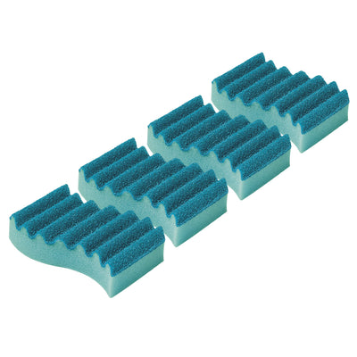 Spontex Flexy Fresh x4, der effiziente Reinigungsschwamm mit antibakteriellem Schutz, flexibel, lange frisch, kratzfrei, 1 x 4 Stück