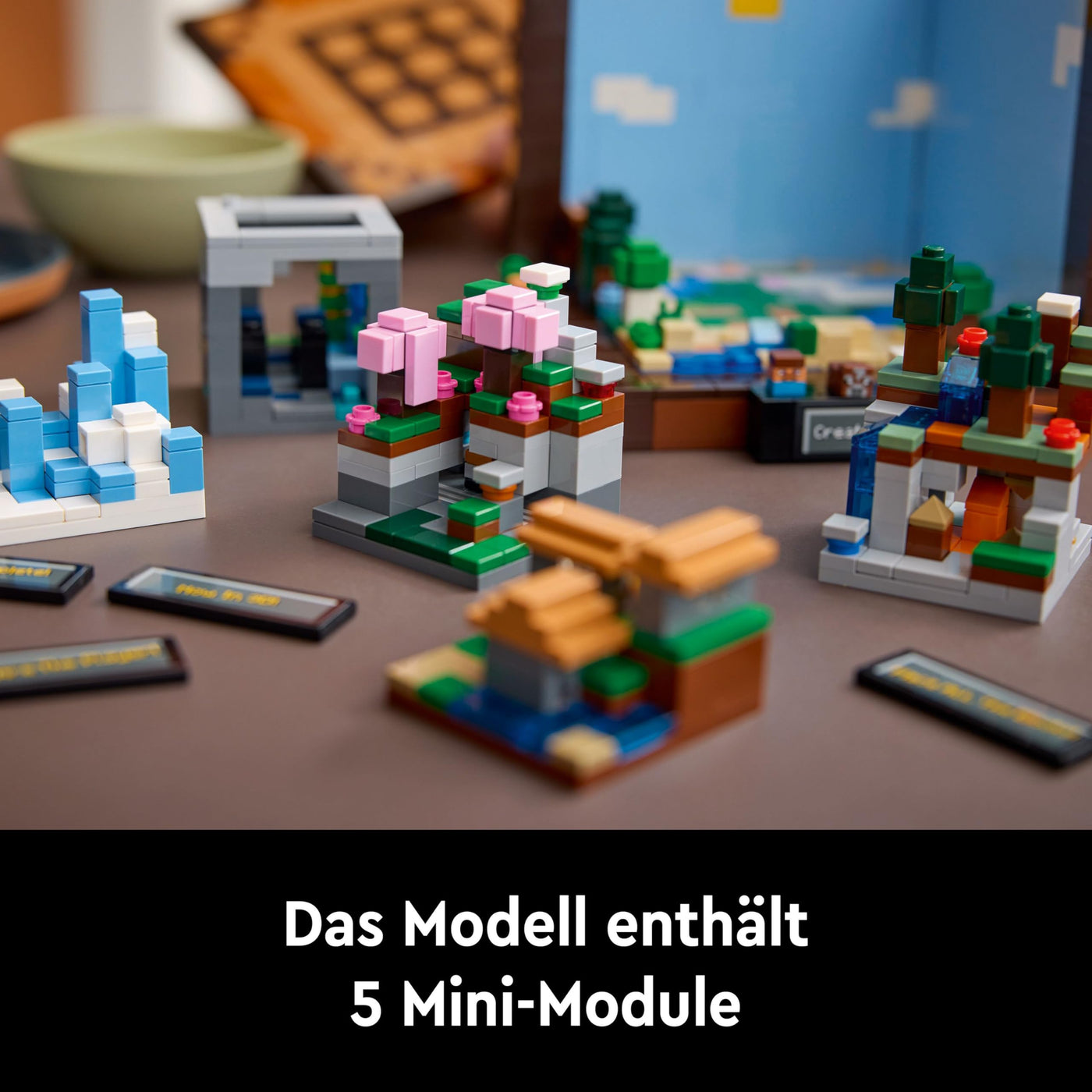 LEGO Minecraft Die Werkbank - Spielzeug zum Bauen für Erwachsene - Ausstellungsmodell mit 8 Figuren, darunter Steve, Alex und Mobs - DIY Deko fürs Wohnzimmer - Minecraft Geschenk für Erwachsene- 21265