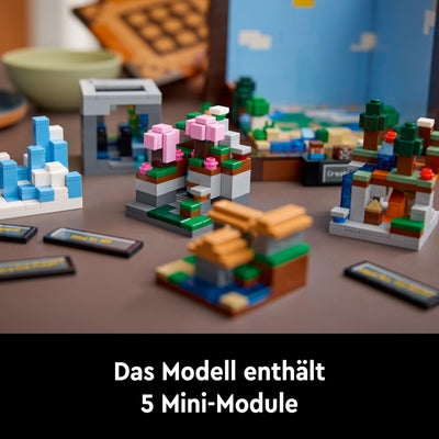 LEGO Minecraft Die Werkbank - Spielzeug zum Bauen für Erwachsene - Ausstellungsmodell mit 8 Figuren, darunter Steve, Alex und Mobs - DIY Deko fürs Wohnzimmer - Minecraft Geschenk für Erwachsene- 21265