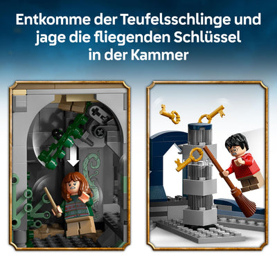 LEGO Harry Potter Schloss Hogwarts: Der Hauptturm - Spielzeug mit fliegendem Schlüssel, Zauberschachzimmer, 12 Minifiguren - Geschenk für Jungen, Mädchen & Erwachsene Fans ab 10 Jahren - 76454