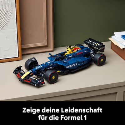 LEGO Technic Oracle Red Bull Racing RB20 F1 Car Model Kit - Collectible Formula 1 Building Set with 1:8 Scale V6 Engine, Gear Box, Steering & DRS - Gift Idea for Adult & Teenage Racing Fans - 42206