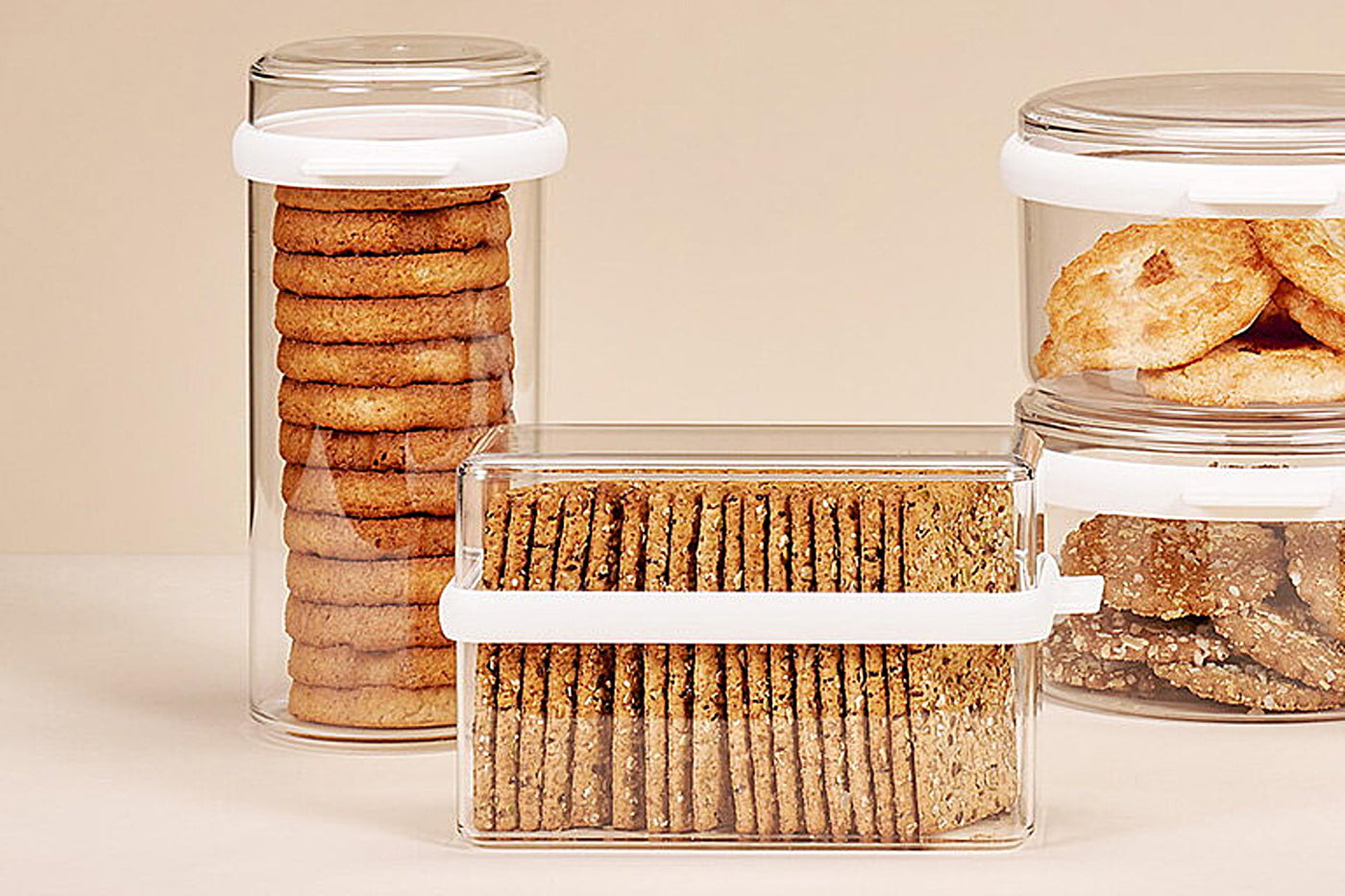 Mepal - Knäckebrotbox Stora - Aufbewahrungsbox für Cracker & Knäckebrot - Luftdichte Knäckebrotbox mit Deckel - Ideal zur Aufbewahrung einer Packung Knäckebrot - 1600 ml - White