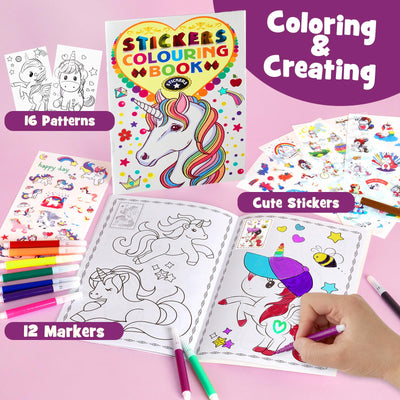 G.C Einhorn Geschenke für Mädchen 3 4 5 6 7 8 Jahre mit Elektrisch Einhorn Kuscheltier Spielzeug der Läuft und Bellt, Plüsch Tasche, Pflege Zubehöre, Interaktiv Unicorn Spielzeug Mädchen Geschenk