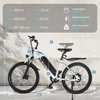 VARUN Elektrofahrrad 24 Zoll, Herren und Damen E-Bike mit 36V 7.8Ah herausnehmbarem Li-Ion Akku mit 250W Motor, Aluminiumlegierung Elektrofahrrad für Outdoor Touren 70KM