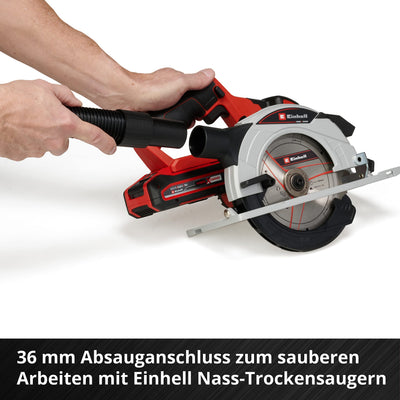 Einhell Akku-Handkreissäge TE-CS 18/165-1 Li-Solo Power X-Change (18 V, Li-Ion, Ø165 x Ø20 mm Sägeblatt, werkzeuglose Einstellung bei Schnitttiefe + Neigungswinkel, ohne Akku und Ladegerät)