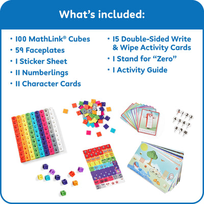 Learning Resources Numberblocks MathLink-Würfel 1-10 Aktivitätsset, Training vorschulischer Mathekenntnisse, Bauen, Lernen, Spielen – im Klassenzimmer und zu Hause, Ab 3 Jahren