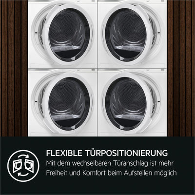 AEG Wärmepumpentrockner 9 kg| Serie 7000 SensiDry schonendes & energiesparendes Trockenverfahren| A+++| Mengenautomatik| Schontrommel| Knitterschutz | TR7T60690