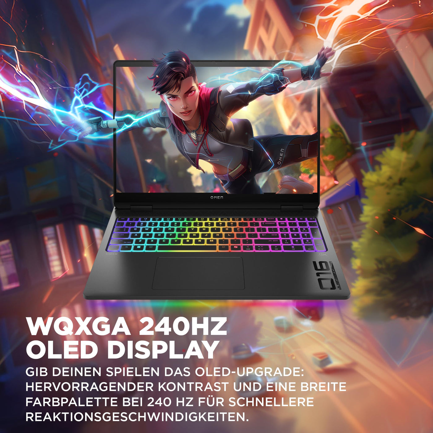 HP Omen MAX Gaming Laptop | 16 Zoll UWVA 2.5K OLED Display 240Hz | Intel Ultra 9-275HX (24C) | NVIDIA GeForce RTX 5090 24GB VRAM | 64 GB DDR5 RAM | 2 TB SSD | Windows 11 | QWERTZ | Alu Shadow Black