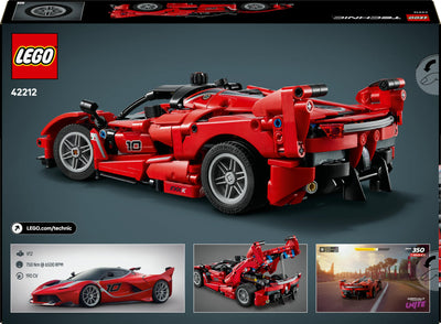 LEGO Technic Ferrari FXX K Rennwagen Spielzeug – Automodell zum Bauen und Ausstellen mit V12-Motor und beweglichen Kolben – Motorsport Geschenk für Jungen ab 10 Jahren – 42212