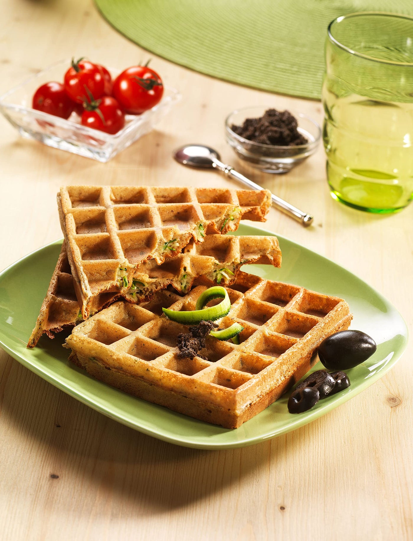 Tefal OptiGrill Waffelplatten, passend für OptiGrill+ und Elite Modell, inklusive Schöpfkelle, schwarz, XA7248