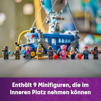 LEGO Fortnite Schlachtenbus – Spielzeug Fahrzeug aus dem Videospiel mit 9 Minifiguren und Zubehör – Geschenk für Gamer, Jungen und Mädchen und Fans ab 10 Jahren – Weihnachtsüberraschung - 77073