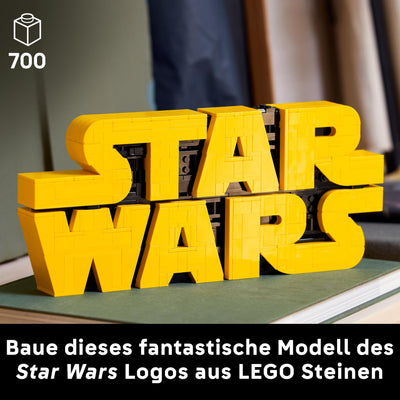 LEGO Star Wars 75407 Star Wars Logo Steinen - Bauset für Erwachsene zum Sammeln - Popkultur-Modell - Ausstellungsstück für das Büro - Geschenkidee für Erwachsene und Jugendliche Fans