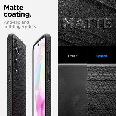 Spigen Liquid Air Hülle Kompatibel mit Samsung Galaxy A35 5G -Schwarz