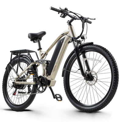 Ficyacto E Bike Herren 27.5 Zoll E-Mountianbike 48V17,5AH Akku Vollefederung Elektrofahrräder 25km/h Trekkingrad E-Cityrad