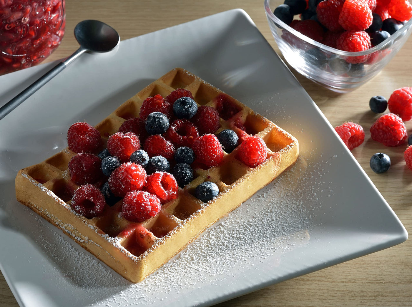 Tefal OptiGrill Waffelplatten, passend für OptiGrill+ und Elite Modell, inklusive Schöpfkelle, schwarz, XA7248