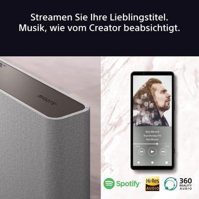 Sony BRAVIA Theatre Quad - Home Entertainment-System mit Vier kabellosen Lautsprechern, 360 Spatial Sound Mapping, Klangfeldoptimierung, 3-Wege-Lautsprecher, Dolby Atmos/DTS:X
