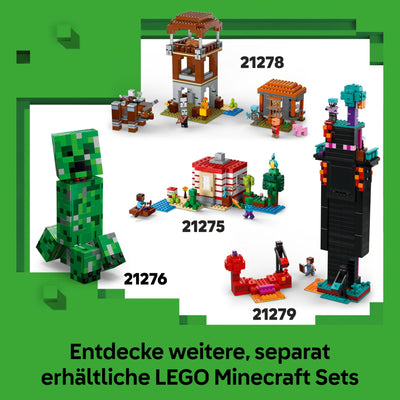 LEGO Minecraft Die Spitzhackenmine - Interaktives Spielzeug für Kinder - Alex, Minenarbeiter und Stray Spinnenreiter Figuren - Sammelbares Gamer Geschenk für Jungen & Mädchen ab 8 Jahren - 21277