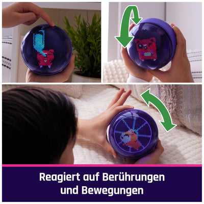 Bitzee Hamsterball - interaktives Spielzeug mit über 20 virtuellen Hamstern zum Rollen und Spielen, das Digitale Haustier reagiert auf Berührung und Bewegung, für Kinder ab 5 Jahren