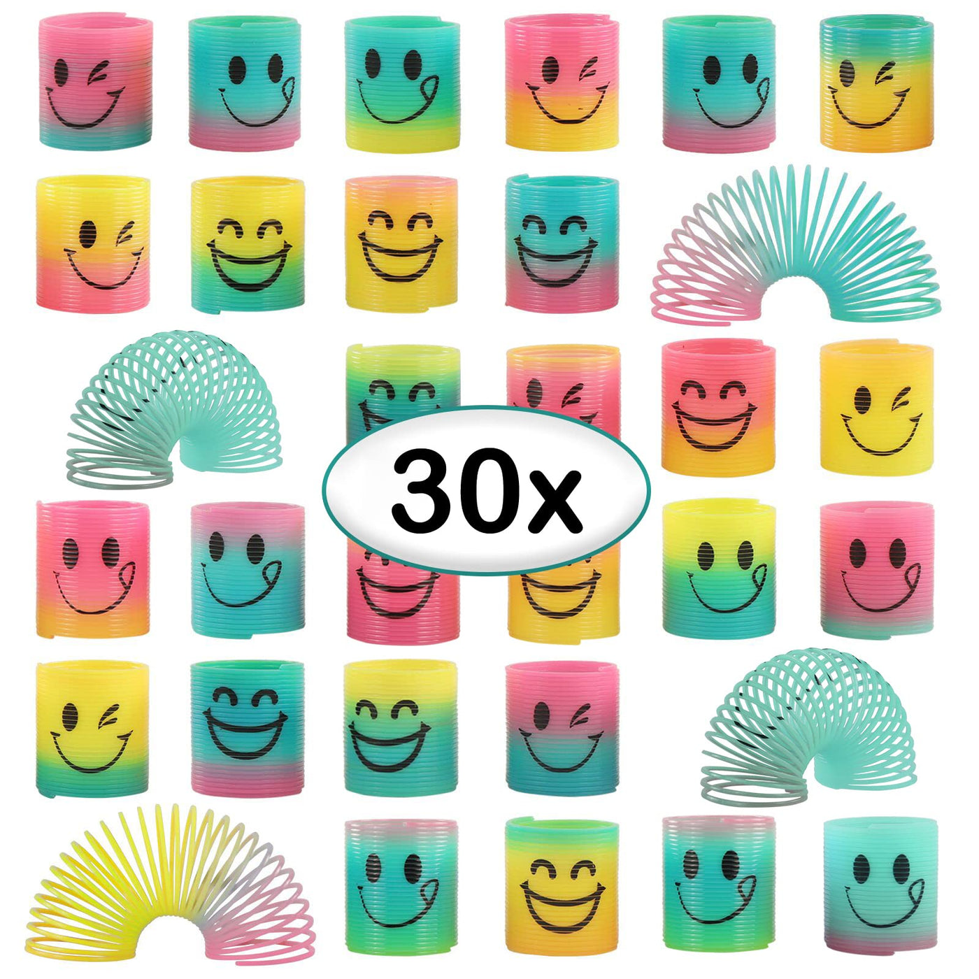 30 Stück Party Mitgebsel Regenbogen Spielzeug Kindergeburtstag Gastgeschenke Kleine Mitbringsel für Kinder