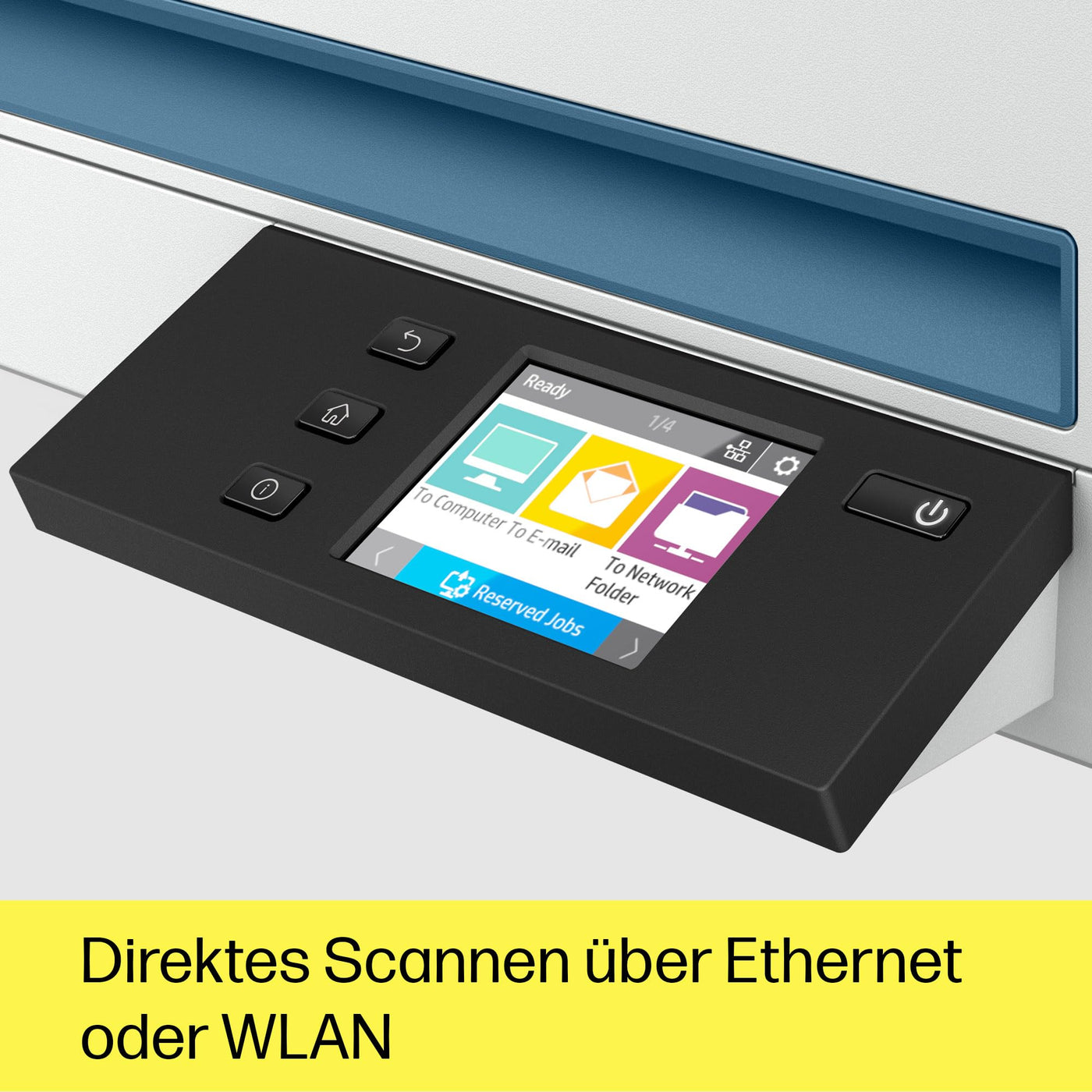 HP ScanJet Pro N4600 fnw1, Scanner, Flachbett, 100-Blatt ADF, Ethernet, USB 3.0, WiFi, bis zu 6.000 Seiten täglich, Kurzbefehle